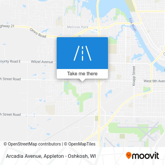 Mapa de Arcadia Avenue