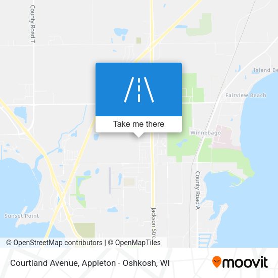 Mapa de Courtland Avenue