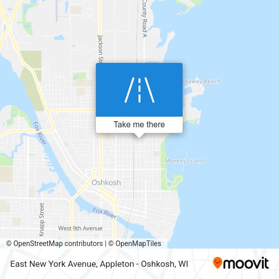 Mapa de East New York Avenue