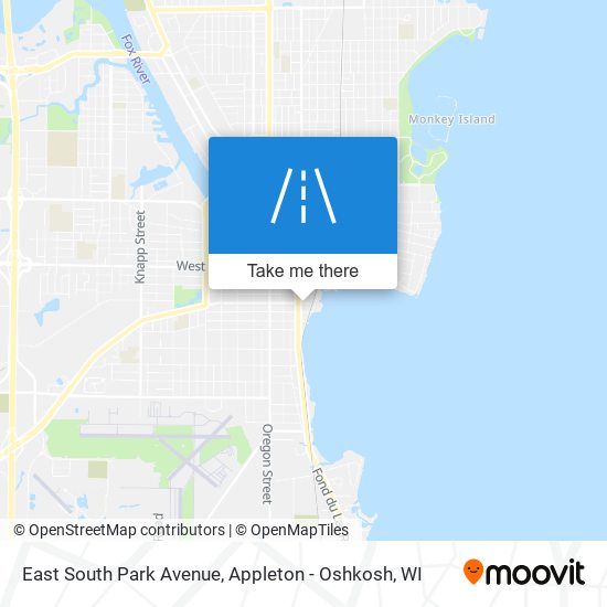 East South Park Avenue map