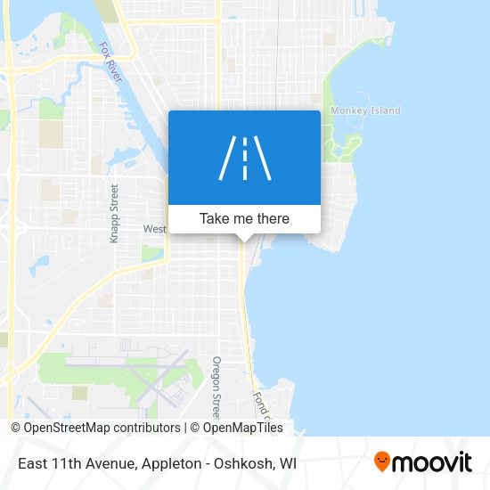 Mapa de East 11th Avenue