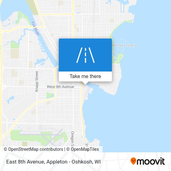 East 8th Avenue map