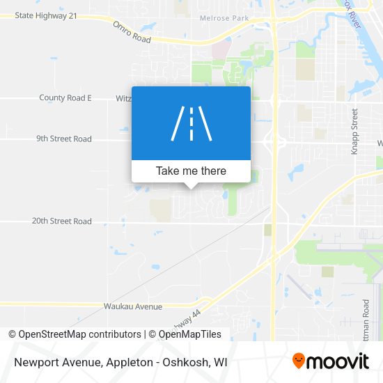 Mapa de Newport Avenue