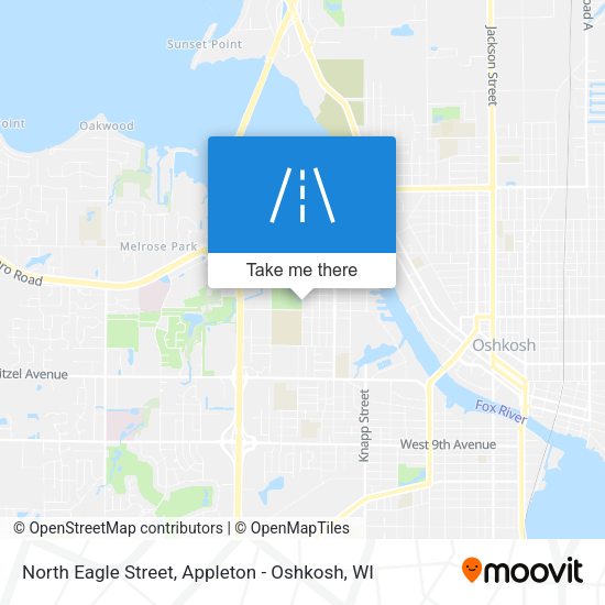 North Eagle Street map