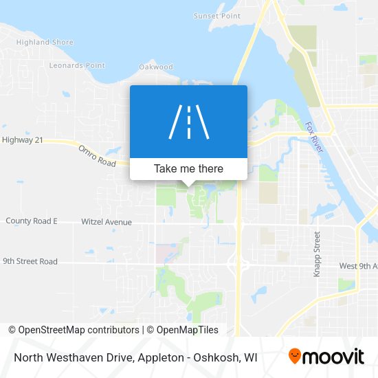 North Westhaven Drive map