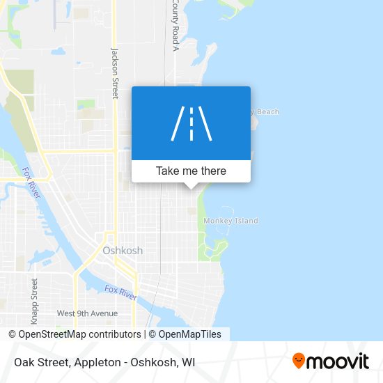 Mapa de Oak Street