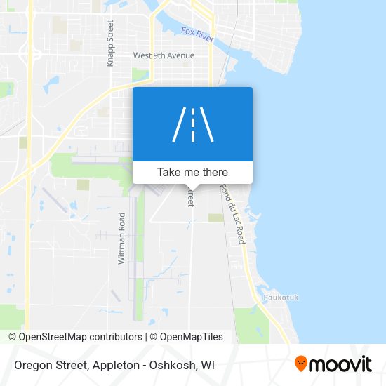 Oregon Street map