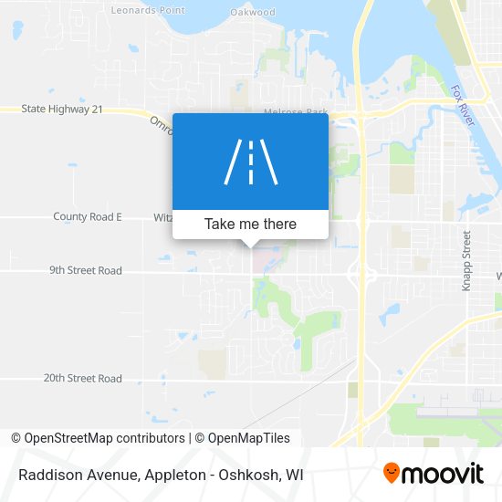 Mapa de Raddison Avenue