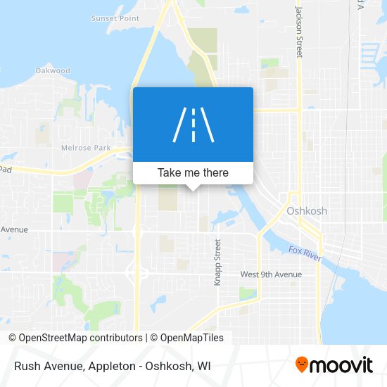 Rush Avenue map