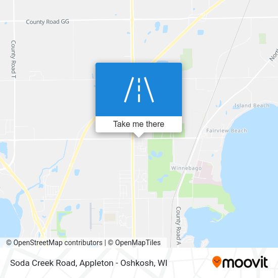 Soda Creek Road map