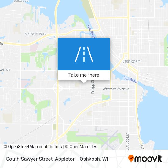 South Sawyer Street map