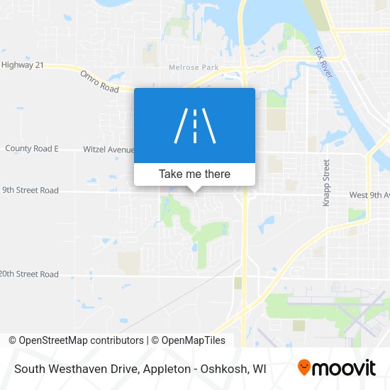 South Westhaven Drive map