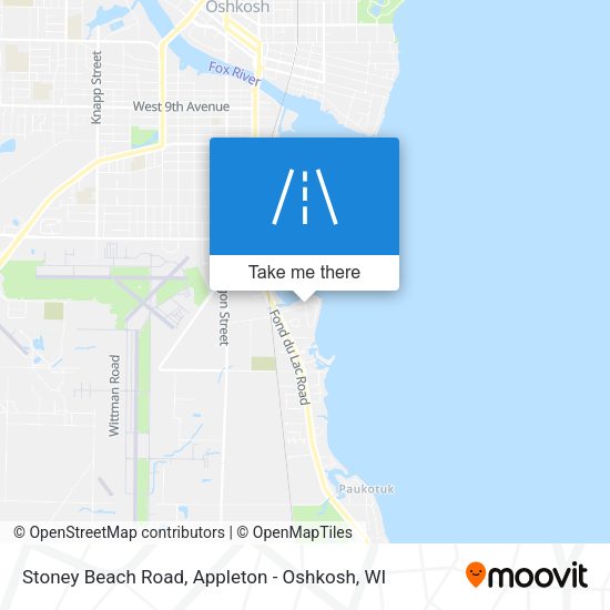Stoney Beach Road map