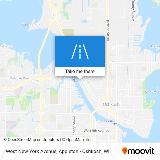West New York Avenue map