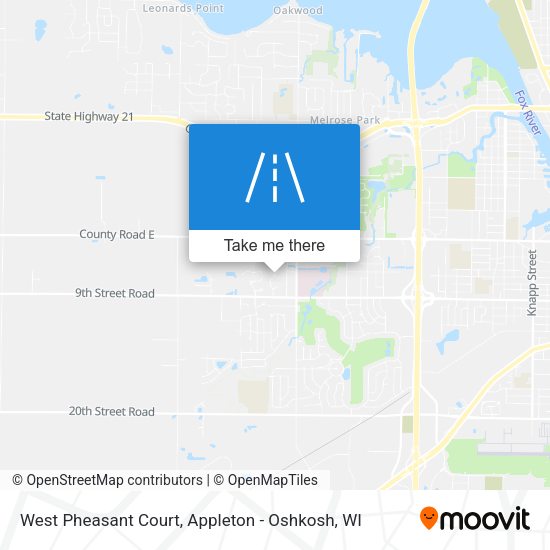 West Pheasant Court map