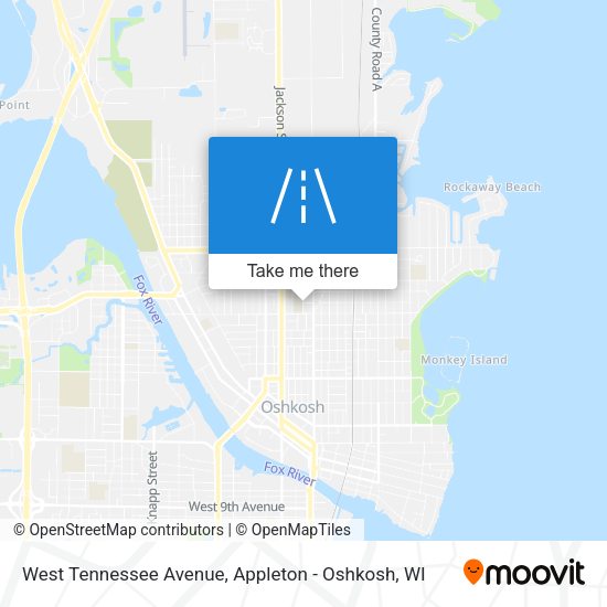 West Tennessee Avenue map