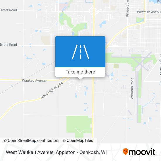 West Waukau Avenue map