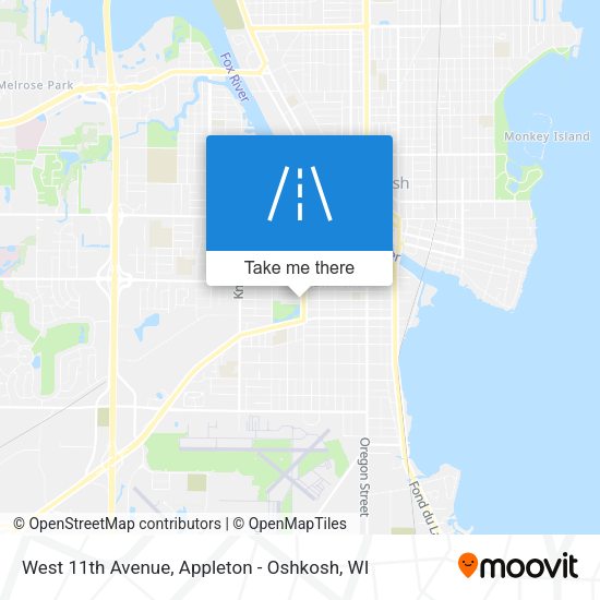 West 11th Avenue map