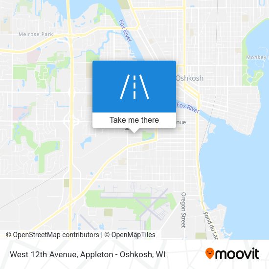 West 12th Avenue map