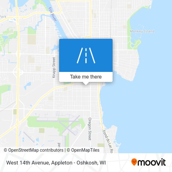 Mapa de West 14th Avenue