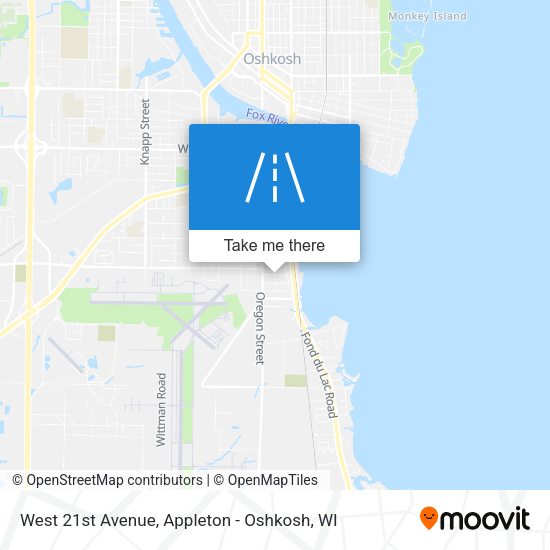 Mapa de West 21st Avenue