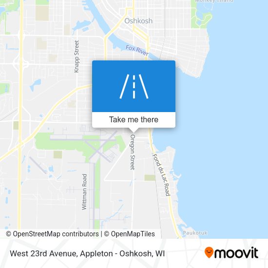 West 23rd Avenue map