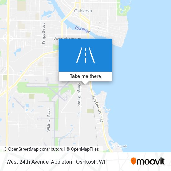 West 24th Avenue map