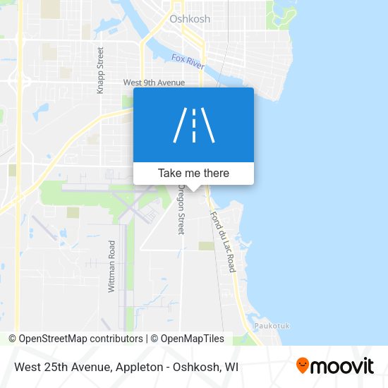 Mapa de West 25th Avenue