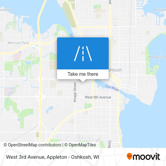 West 3rd Avenue map