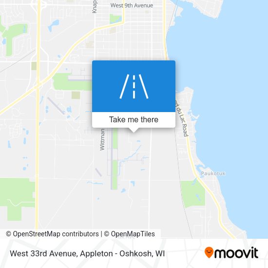 West 33rd Avenue map