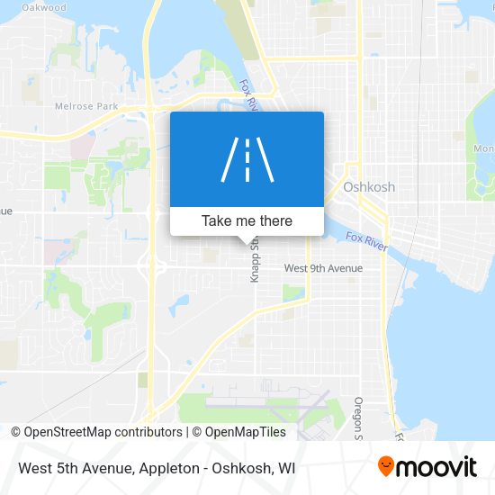 West 5th Avenue map