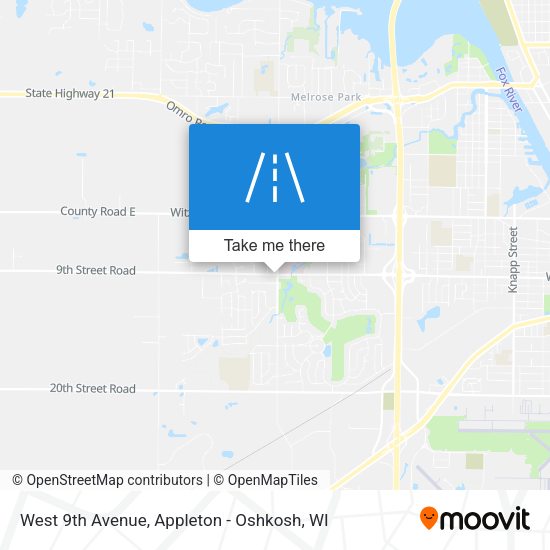West 9th Avenue map
