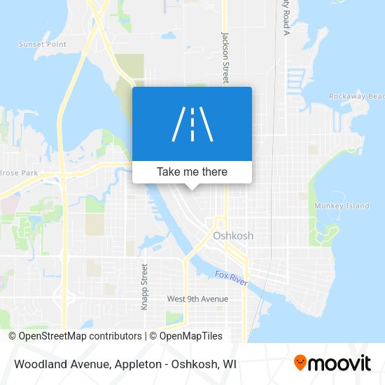 Woodland Avenue map