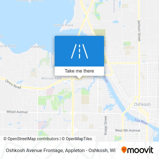 Oshkosh Avenue Frontage map