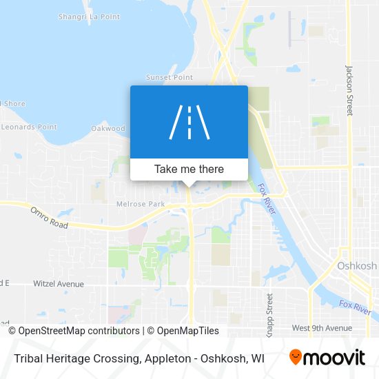 Tribal Heritage Crossing map