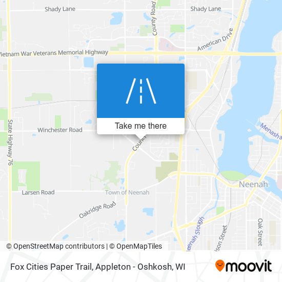 Fox Cities Paper Trail map