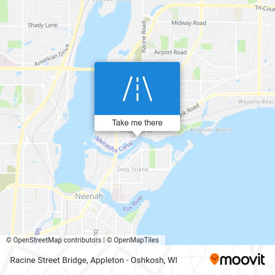 Racine Street Bridge map