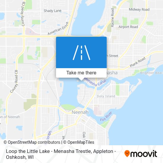 Mapa de Loop the Little Lake - Menasha Trestle
