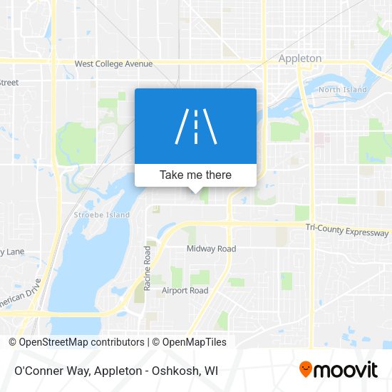 O'Conner Way map