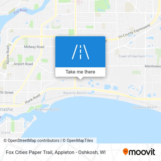 Fox Cities Paper Trail map