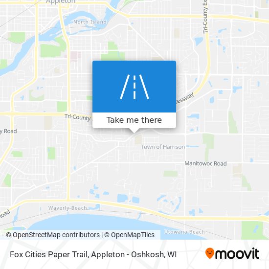 Fox Cities Paper Trail map