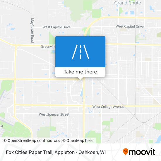 Mapa de Fox Cities Paper Trail