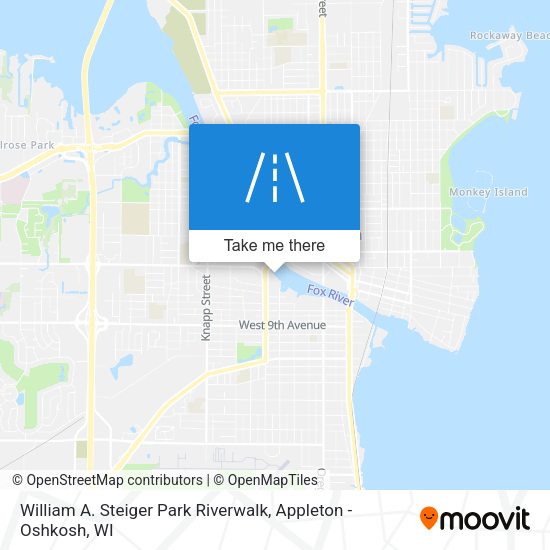 William A. Steiger Park Riverwalk map