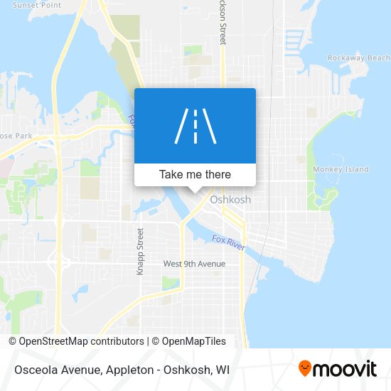 Osceola Avenue map
