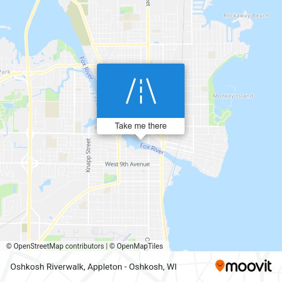 Oshkosh Riverwalk map