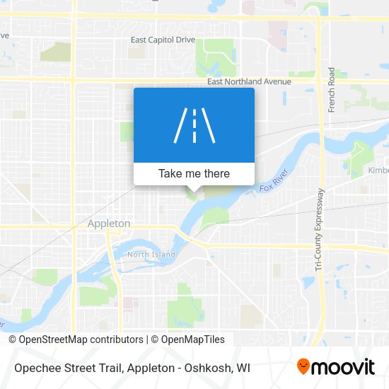 Opechee Street Trail map