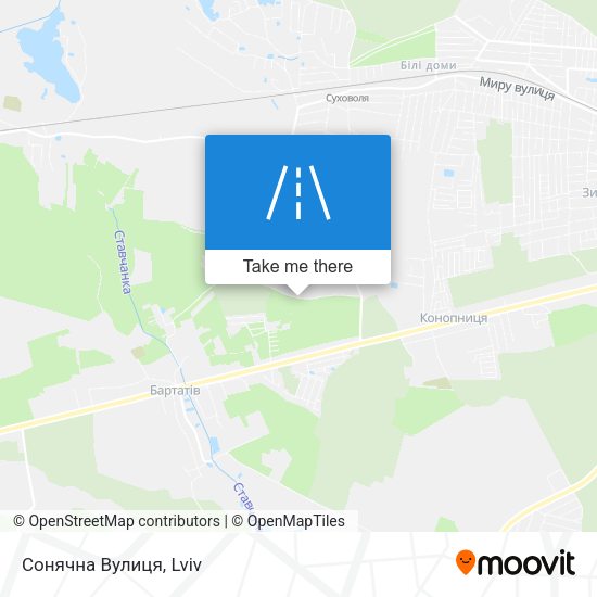 Сонячна Вулиця map