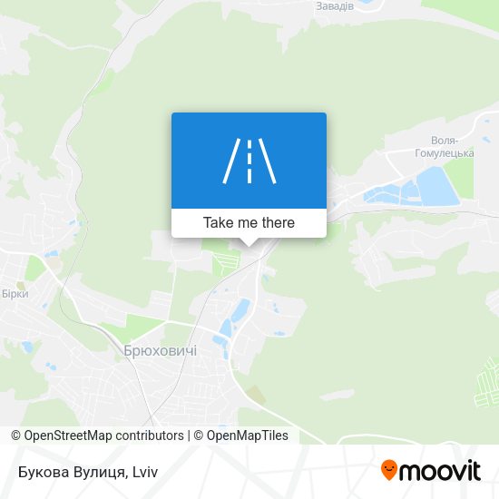Карта Букова Вулиця