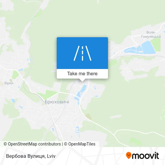 Карта Вербова Вулиця