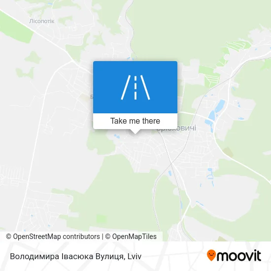 Карта Володимира Івасюка Вулиця